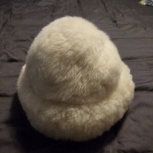 Traditional Fur Baby Alpaca Hat winter white